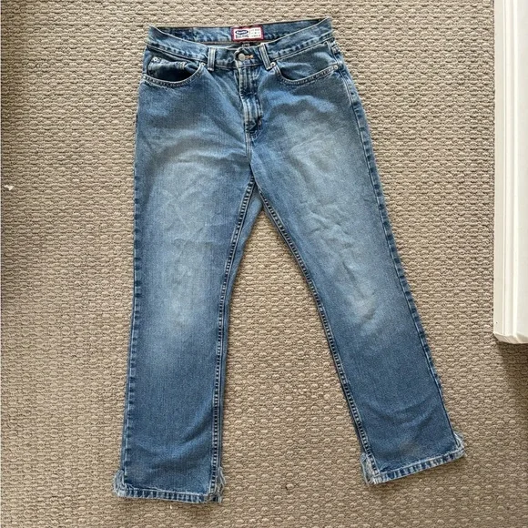 Old Navy Vintage Y2K Straight Blue Jeans - Picture 1 of 7